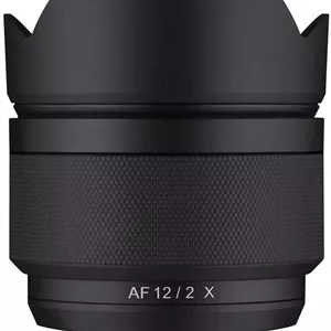 لنز 12mm f/2.0 AF سامیانگ با زاویه دید فوق عریض و فوکوس خودکار APS-C مناسب برای Fujifilm X (مدل SYIO12AF-FX)، مشکی