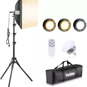 ست نورپردازی عکاسی تورجیم مدل Softbox ابعاد 16x16 اینچ