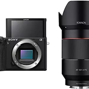 دوربین بدون آینه سونی مدل Alpha A6600 به همراه لنز Rokinon 35mm f/1.4