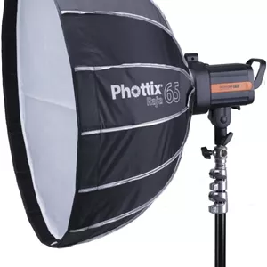 سافت باکس تاشو سریع فوتیکس Raja مدل 65Cm, Ph82721، مشکی، 26 اینچ