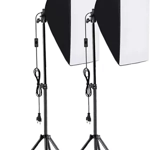 ست سافت‌باکس استودیویی مدل 50x70cm به همراه پایه 2 متری