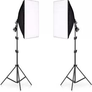 ست نورپردازی عکاسی MOTIM مدل Softbox ابعاد 50x70 سانتی‌متر