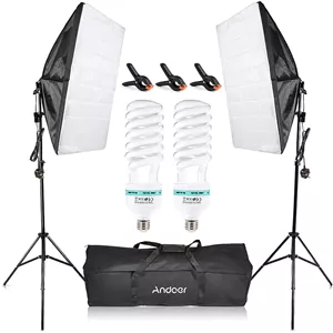 ست نورپردازی آتلیه Irovami مدل Softbox توان 135 وات