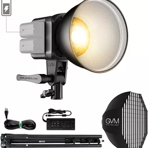 نور ثابت استودیویی GVM مدل 80W Bi-Color