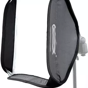 سافت باکس تاشو فلاش اسپیدلایت با ابعاد 40x40cm، 50x50cm، 60x60cm، 80x80cm (رنگ: مشکی، سایز: 40x40cm)