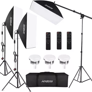 ست نورپردازی عکاسی Andoer مدل Softbox ابعاد 20x28 اینچ