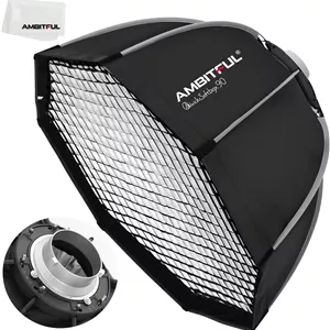 سافت‌باکس AMBITFUL مدل Octagon سایز 90 سانتی‌متر