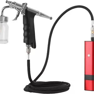 ایر براش شارژی مدل Wireless Airbrush Kit رنگ قرمز