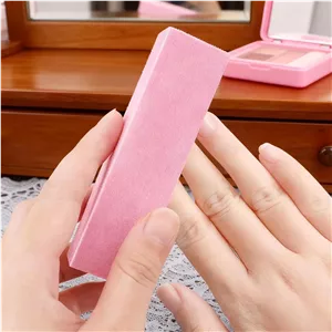 بسته 10 عددی سوهان بافر ناخن 4 طرفه، مناسب برای ناخن های طبیعی و مصنوعی، درجه زبری متوسط 120 