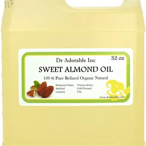 روغن بادام شیرین دکتر ادورابل، ارگانیک، خالص، پرس سرد، ۹۴۶ میلی لیتر