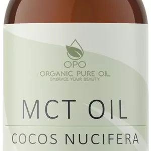 روغن MCT اُ پی اُ - روغن نارگیل خالص و تصفیه شده از میوه نارگیل، منبع ارگانیک، غیر تراریخته، تری گلیسیرید با زنجیره متوسط، مناسب گیاهخواران، روغن حامل C8 و C10 - ۴۷۳ میلی لیتر