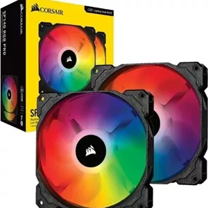 فن دوگانه 140 میلی‌متری Corsair ICUE SP140 RGB Pro Performance به همراه NODE مدل CO-9050096-WW