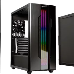 کیس گیمینگ مید تاور Cougar Gemini S RGB، همگام سازی Aura، همگام سازی نور MSI mistic، آماده برای RGB fusion | CG-GC-GEMINIS-BLK