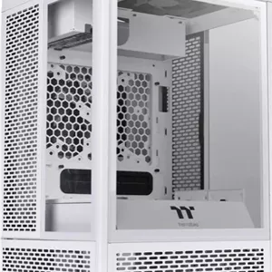 کیس Thermaltake The Tower 100 Mini-ITX، پنل های شیشه ای حرارت دیده 4 میلی متری، طراحی فیلتر گرد و غبار، USB Type-C / USB 3.0 - سفید | CA-1R3-00S6WN-00