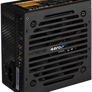 منبع تغذیه غیر ماژولار آیروکول VX Plus 650، توان 650 وات، سازگار با ATX 12V 2.3، فن 120 میلی متری بی صدا، کنترل سرعت حرارتی فن، PFC فعال، مشکی | VX-PLUS-650