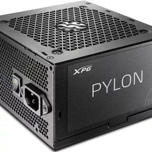 منبع تغذیه 550 واتی ADATA XPG Pylon 80 Plus Bronze، فن 120 میلی‌متری FDB، سیستم ریل  12V، خازن ژاپنی، مبدل‌های DC به DC | PYLON550B-BKCGB