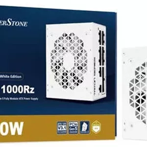 منبع تغذیه کاملا ماژولار SilverStone Triton 1000Rz، توان 1000 وات، Cybenetics Gold، تک فن 120 میلی متری FDB، PFC فعال، خازن های الکترولیتی ژاپنی، فرم فاکتور ATX، سفید | SST-TR1000R-GM-WWW