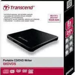 دی وی دی رایتر اکسترنال فوق باریک ترنسند مدل TS8XDVDS-K