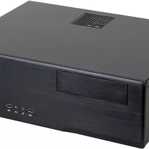 کیس کامپیوتر Micro ATX HTPC آلومینیومی/فولادی SilverStone Technology SST-GD05B-3.0-USA USB3.0 با 2 پورت USB 3.0 در پنل جلویی، رنگ مشکی مدل GD05B-3.0-USA