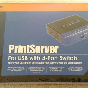 پرینت سرور USB سیسکو-لینک سیس PSUS4 با سوئیچ 4 پورت