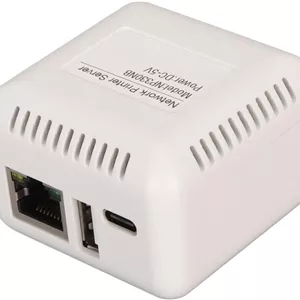 سرور چاپگر USB 2.0 شبکه، آداپتور سرور چاپ LAN USB، پشتیبانی از اتصال BT برای 7، برای 8، برای 10 (دوشاخه آمریکایی)