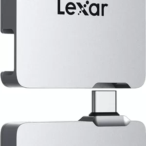 حافظه اس اس دی اکسترنال 2 ترابایتی لکسار Professional Go Portable با هاب، پشتیبانی از Apple 4K 60fps ProRes، سرعت تا 1050 مگابایت بر ثانیه، USB 3.2 Gen 2، مقاوم، IP65، فوق فشرده، سازگار با iPhone 15/16 مدل (LSL400S002T RNSNU)