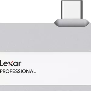 حافظه اس اس دی اکسترنال قابل حمل لکسار Professional Go با ظرفیت 2 ترابایت، پشتیبانی از Apple ProRes، سرعت خواندن تا 1050 مگابایت بر ثانیه و نوشتن 1000 مگابایت بر ثانیه، USB 3.2 Gen 2، مقاوم، سازگار با سری iPhone 15، تلفن های هوشمند، PC و Mac (LSL400X002T-RNSNU)