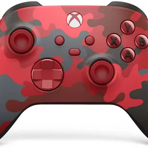 کنترلر بی‌سیم نسخه ویژه Microsoft Xbox Daystrike Camo، ماشه‌ها و بامپرهای بافت‌دار، بلوتوث، D-Pad هیبریدی، جک هدست 3.5 میلی‌متری، عمر باتری تا 40 ساعت، Daystrike Camo | QAU-00017