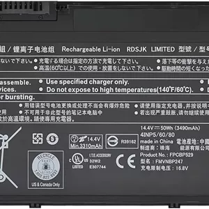 باتری لپ تاپ 50Wh FPB0338S FPCBP529 FPCBP531 FMVNBP247 FMVNBP248 برای فوجیتسو LifeBook T937 T938 T939 E548 E549 E558 E559 U747 U748 U749 U757 U758 U759 14.4V 3490mAh با عملکرد بالا