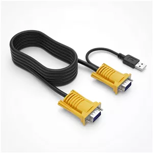 کابل KVM وی‌جی‌ای USB دو در یک MT-VIKI، طول 5 متر، مناسب برای سوئیچ KVM وی‌جی‌ای USB