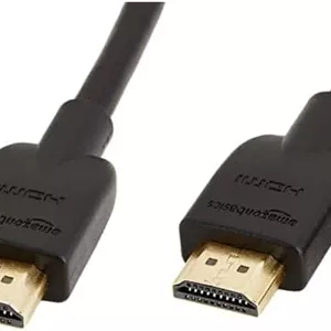 کابل HDMI پرسرعت آمازون بیسیکس 4K - کابل HDMI پرسرعت 3 متری (18 گیگابیت بر ثانیه، 4K/60 هرتز) - 1.8 متری، مشکی