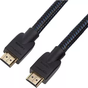 کابل HDMI به HDMI آمازون بیسیکس با روکش نایلونی بافته شده 4K، 18 گیگابیت بر ثانیه، 25 فوت، بسته 12 عددی