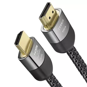 کابل HDMI 2.1 8K زسکیت 48Gbps 4K120Hz سازگار با ساندبار eARC HDR10 VRR Dolby Vision Atmos HDCP 2.2 & 2.3 گیمینگ PS5 Xbox Series X Apple TV Roku مانیتور (سرعت فوق العاده بالا مایا 1.8 متری)