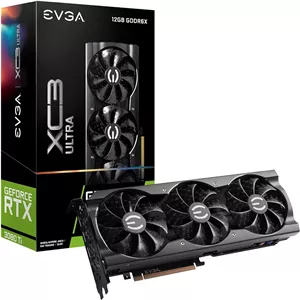 کارت گرافیک EVGA GeForce RTX 3080 Ti XC3 Ultra Gaming، با 12 گیگابایت حافظه GDDR6X، سیستم خنک کننده iCX3، نورپردازی ARGB LED و صفحه پشتی فلزی
