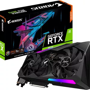 کارت گرافیک GIGABYTE AORUS GeForce RTX 3070 Master 8G، فن های 3X WINDFORCE، حافظه 8GB 256-bit GDDR6، کارت ویدیو GV-N3070AORUS M-8GD REV2.0