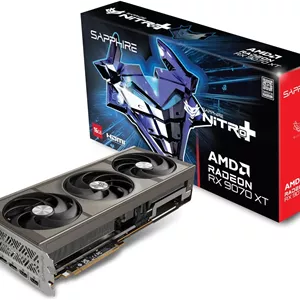 کارت گرافیک گیمینگ نیترو  AMD Radeon™ RX 9070 XT Sapphire 11348-01-20G با 16 گیگابایت حافظه GDDR6، AMD RDNA 4