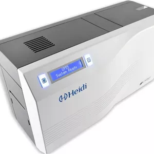 بسته پرینتر کارت شناسایی یک طرفه هایدی CP55-S (شامل 1 ریبون، 100 کارت، 1 کیت تمیز کننده، نرم افزار طراحی کارت شناسایی)