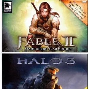 مجموعه Microsoft Fable II و Halo 3، برای XBOX 360، منطقه PAL | J:511662457