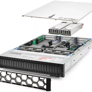 سرور TechMikeNY 2.10 گیگاهرتز 16 هسته ای 32 گیگابایت رم 24 جایگاه هارد دیسک PowerEdge R740xd NVMe (بازسازی شده)