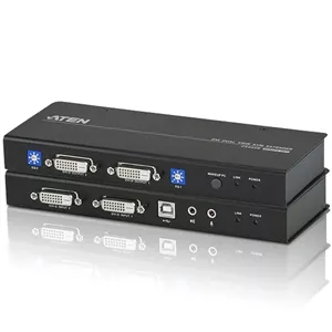 اکستندر KVM دو نمایشگر DVI آتن، CE604-AT-G