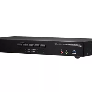 سوئیچ KVM چهار پورت USB 3.0 با دو نمایشگر HDMI 4K