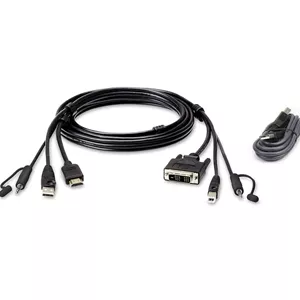 مجموعه کابل امن KVM مدل Aten 2L-7D02DHX2 USB HDMI به DVI-D