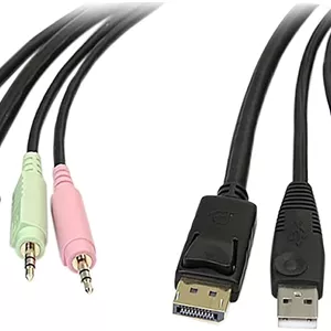 کابل سوئیچ KVM استار‌تک مدل DP4N1USB6 طول 1.8 متر