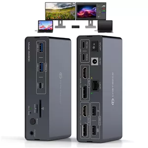 داکینگ استیشن مدل 14-in-1 با قابلیت پشتیبانی از دو مانیتور 4K