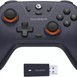 دسته بازی بی سیم GameSir Nova Lite 2.4 T4NLP، گیم پد بلوتوثی با تریگر اثر هال، توربو، لرزش، قابل شارژ برای PC، آیفون، اندروید، سوییچ و استیم دک، بنفش | T4NLP