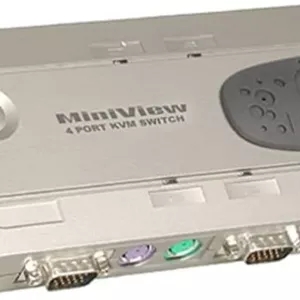 سوئیچ KVM چهار پورت MiniView IOGEAR GCS14 با کابل (PS/2)