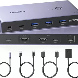 سوئیچ KVM یوگرین مدل UGREEN USB-C HDMI 4K