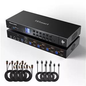 سوییچ KVM تسیمارت مدل 4K@144Hz دو مانیتور