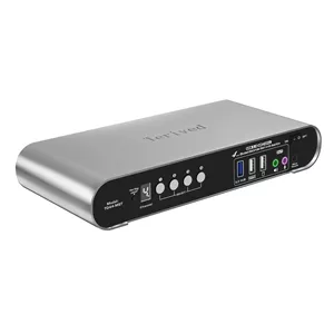 سوئیچ KVM چهار پورت مدل DP MST با پشتیبانی از 4K 60Hz