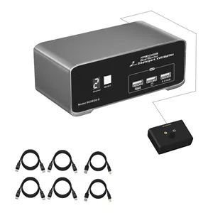 سوئیچ KVM دیسپلی‌پورت مدل 2x2 با پشتیبانی از کیفیت 4K